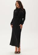 YAS Yasyen Ls Long Dress Black Detail:black Lurex M