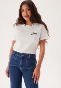 GANT Reg Script Ss T-shirt EGGSHELL M