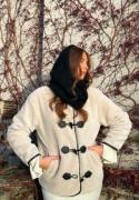 ONLY Onlmali Faux Fur Duffle Coat  Moonbeam/DETAIL BLACKETAIL BLA XL