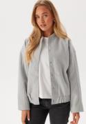 VILA Visille Oversize Bomber Jacket Light Grey Melange 44