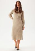 VILA Vijacia O-neck L/S RIB KNIT MI Natural Melange M