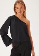 VILA Visivanni One Shoulder L/S TOP Black Beauty 44