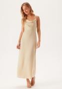 Bubbleroom Occasion Waterfall Satin Ankle dress Cream 38