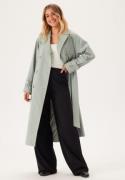 BUBBLEROOM Belted Midi Trenchcoat Dusty green 46