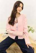 BUBBLEROOM One Button Cardigan Light pink XL