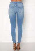 ONLY Blush Life Mid Raw Jeans Light blue/Denim S/30