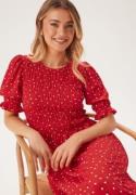 Happy Holly Short Sleeve Smock Dress Red 52/54