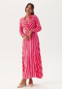 YAS Yassavanna Long Shirt Dress Cyklamen Stripes:BIT M