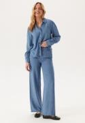 Object Collectors Item Objframe Lisa Wide Mw Pants Light Blue Denim S