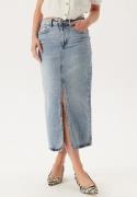 VILA Vijaf Hw Midi Denim Skirt-noos Light Blue Denim Detail:wash L 38