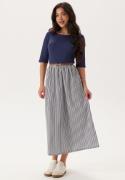 Happy Holly Fabric Mix Dress Navy/Striped 40/42