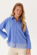 ONLY Onlgraces Tulum Ls Emb Shirt Blue Bonnet Detail:bright Whit XL