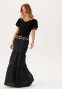 Pieces Pcsikka Hw Maxi Skirt Black S