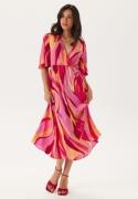 ONLY Onlphiline Flared Long Dress Strawberry Moon Aop:tulip XS