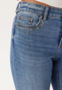 ONLY Onlwauw Mw Ank Sparkle Sk Dnm Medium Blue Denim XS/32