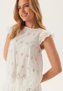 ONLY Onllou Life Emb S/S OPEN BACK  Bright White XS