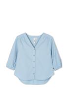 Aristo Adele Shirt Top Blue Juna