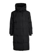 Objlouise Long Down Jacket Foret Jakke Black Object