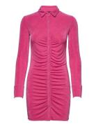 Dolly Shirt Dress Kort Kjole Pink Gina Tricot