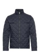 Quilted Jacket Quiltet Jakke Navy Lindbergh