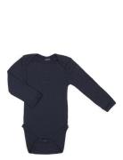 Body Ls, Navy Drop Needle, Merino Wool Bodies Long-sleeved Blue Smalls...