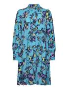 Yastopaz Ls Shirt Dress S. Kort Kjole Blue YAS