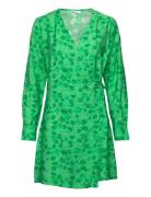 Envictoria Ls Short Dress Aop 6891 Kort Kjole Green Envii