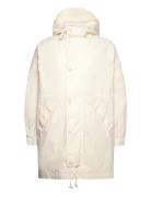 D2. Cotton Parka Parka Jakke Cream GANT