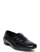 Bialilly Loafer Nappa Lak Loafers Flade Sko Black Bianco