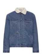 124Mj Sherpa Jakke Denimjakke Blue Wrangler