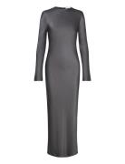 Alina Long Dress 14903 Maxikjole Festkjole Grey Samsøe Samsøe