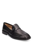 Loafer Loafers Flade Sko Black ANGULUS