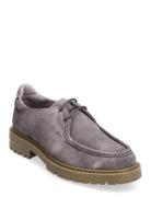 Jaz Low Top - Brain Suede Loafers Flade Sko Grey Garment Project