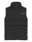 Maddox Puffer Vest Kids Foret Vest Black Les Deux