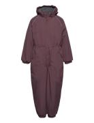 Nylon Junior Suit - Solid Flyverdragt Overtøj Burgundy Mikk-line