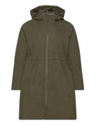 Cawilla, L/S, Coat Outerwear Parka Coats Green Zizzi