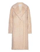 Nicole Coat Outerwear Faux Fur Cream Stand Studio