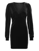 Onlsmooth L/S V-Neck Dress Jrs Kort Kjole Black ONLY