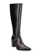 New Edgy Boot Long Lange Støvler Black Apair