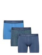 Panos Emporio 3Pk Base Bamboo Boxer Boxershorts Blue Panos Emporio