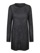 Nira Knit Dress Kort Kjole Black Second Female