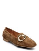 Ballerina Loafers Flade Sko Brown Billi Bi