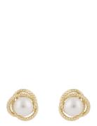 Lydia Pearl Ear G/White Accessories Jewellery Earrings Studs White SNÖ...