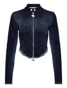 Tight Denim Shirt Jakke Denimjakke Blue Cannari Concept