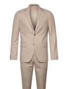 Structure Stretch Suit Habit Beige Lindbergh