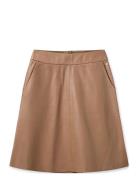 Mmappiah Leather Skirt Kort Nederdel Brown MOS MOSH