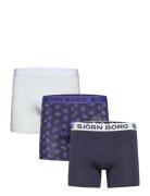 Cotton Stretch Boxer 3P Boxershorts Blue Björn Borg