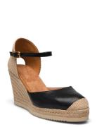 Castilla24Rk Espadrillos Med Hæl Sandal Black UNISA