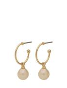 Eila Pearl Earrings Accessories Jewellery Earrings Hoops Gold Pilgrim