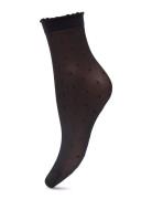 Dot 15 Denier Transparent Matt Lingerie Socks Regular Socks Brown Falk...
